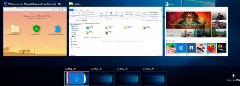 Die virtuellen Desktops in Windows 10 bieten zahlreiche Möglichkeiten zum effizienten Arbeiten.