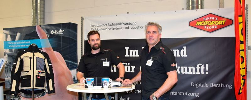 Starke Marken, starke Persönlichkeiten: Sven Svensson (li.) und Jens Föhl (re.) von Motoport.