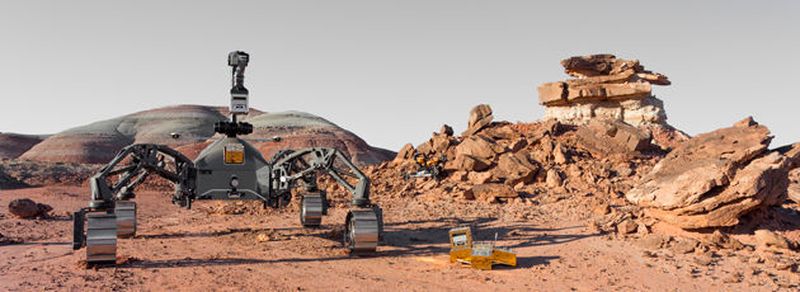Die robotischen Systeme in der Testumgebung in Utah.