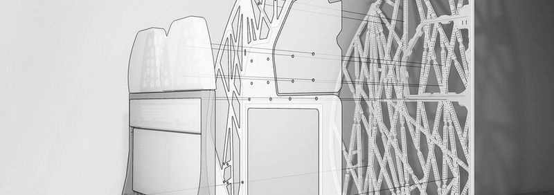 Die Bionic Partition wurde in einem gemeinschaftlichen Projekt zwischen Airbus und Autodesk designet. APWorks stellte die Bauteile aus Scalmalloy her, eine Aluminiumlegierung, die speziell für den 3D Druck entwickelt wurde.