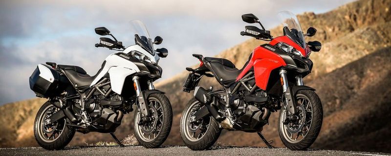 Ducati Multistrada 950 mit und ohne Travelpaket.