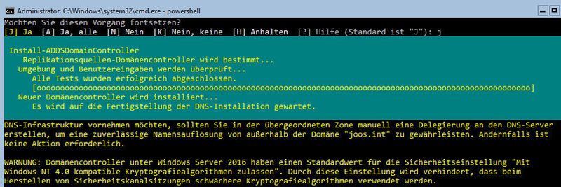 Als zusätzliche Domänencontroller eignen sich auch Core-Installationen von Windows Server 2016.