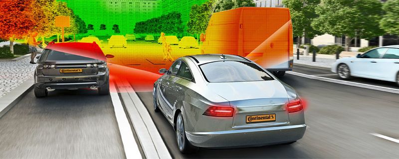 Continental entwikelt die nächste Stufe des so genannten Umfeldmodells, bei dem Sensoren die Umgebung um das Fahrzeug dreidimensional erfassen.