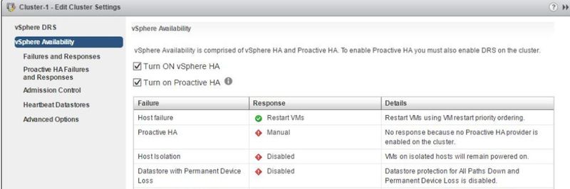 vSphere 6.5 bringt "ProActive HA"-Feature (Thomas Drilling).