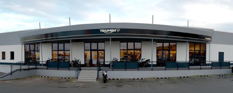 Die Triumph Niederlassung in Frankfurt.