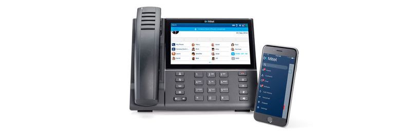 Das MiVoice 6940 hat ein siben Zoll groes Touch-Display.