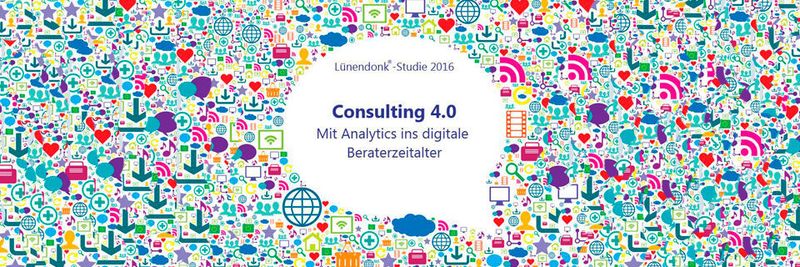 Für die Studie „Consulting 4.0 – Bessere Beratung durch effizientere Datenanalysen“ hat Lünendonk & Hossenfelder mehr als 100 Führungskräfte aus mittleren bis großen Consulting-Unternehmen befragt.