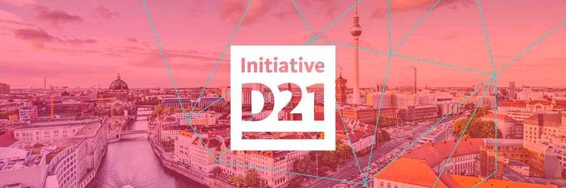In der Mitte das neue Logo der D21