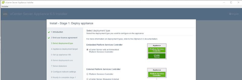 Das Installieren der vCSA hat sich in Version 6.5 deutlich vereinfacht (Thomas Drilling).