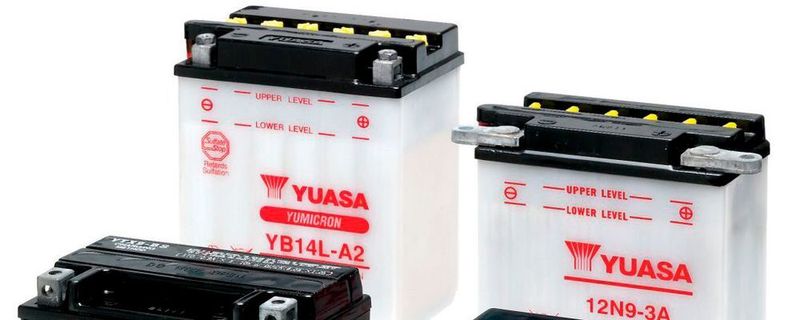 Yuasa bietet eine Auswahl an Starterbatterien für verschiedene Motorräder und Motorfahrzeuge an.