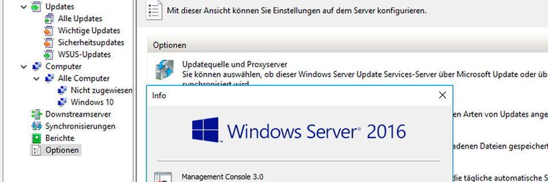 Für die WSUS-Einstellungen in Server 2016 stehen für Windows 10 einige zusätzliche wichtige Einstellungen zur Verfügung.