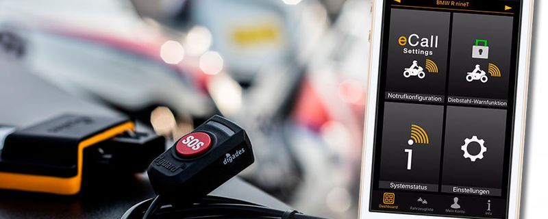 Das E-Call-Notrufsystem für Motorräder.