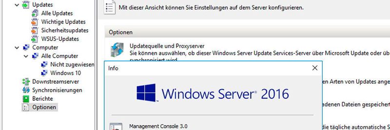 Für die WSUS-Einstellungen in Server 2016 stehen für Windows 10 einige zusätzliche wichtige Einstellungen zur Verfügung.
