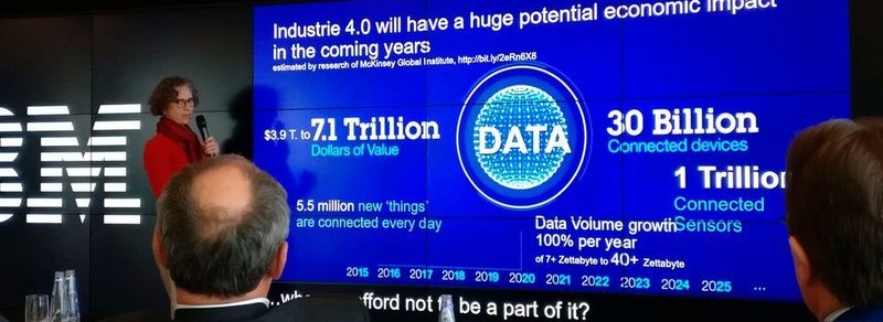 Andrea Martin, Chief Technology Officer von IBM in München, entwirft ein Bild des künftigen Marktes für Industrieanwendungen im IoT.