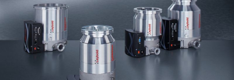 Abb.7: Neben Vorvakuumpumpen wie der Ecodry Plus sind auch die Hochvakuumpumpen aus dem Hause Leybold, wie die Turbomolekularpumpen-Familie Turbovac i und Turbovac iX, für den Analysen- sowie Forschungs- und Entwicklungsmarkt entwickelt worden.