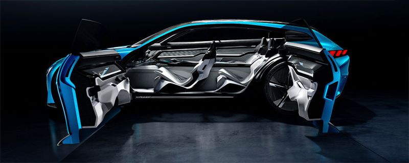 Peugeot stellt auf dem Automobilsalon in Genf das Konzeptfahrzeug Instinct vor. Seine wesentlichen Merkmale: umfangreiche Vernetzung und Fahrmodi für das autonome Fahren.