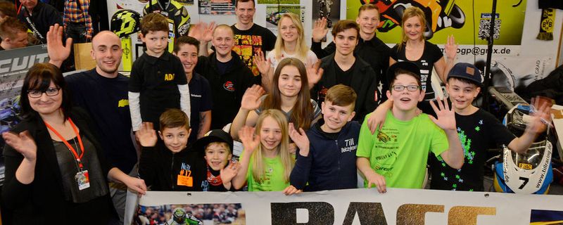 Die Members von Profi trifft Youngster bei der Messe 2016.