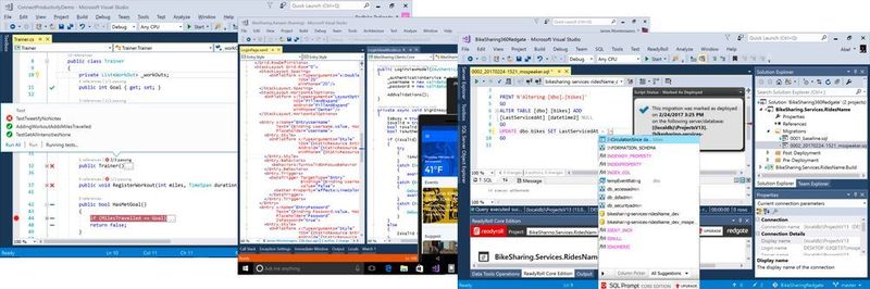 Microsoft Visual Studio 2017 wurde insbesondere mit Augenmerk auf Cloud- und Mobile-Anwendungen sowie DevOps-Prozesse verbessert.