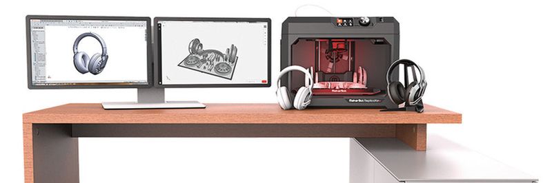 Die Software Maker Bot Print macht den 3D-Druck von Bauteilen direkt aus der CAD-Datei möglich.