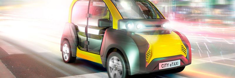 Das City E-Taxi ist klein, leicht und elektrisch. Durch die austauschbaren Akkus entfallen zudem die unwirtschaftlichen Ladezeiten.