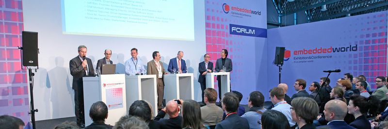 Sechs Experten diskutierten bei einem VDMA-Podium die Anwendungsmöglichkeiten und Zukunftsaussichten von Embedded Vision.