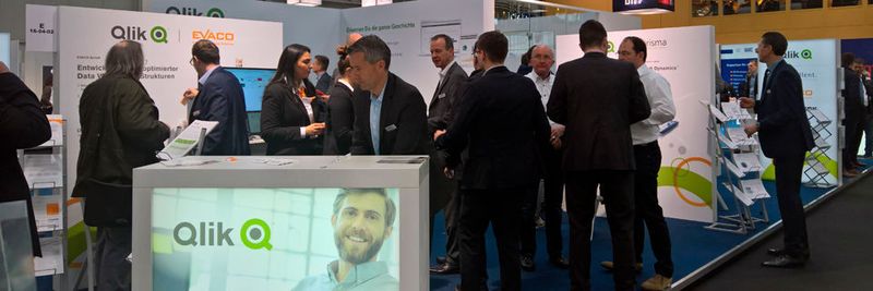 Viel Andrang herrschte während der Cebit auf dem Stand von Qlik und seinen Partnern.