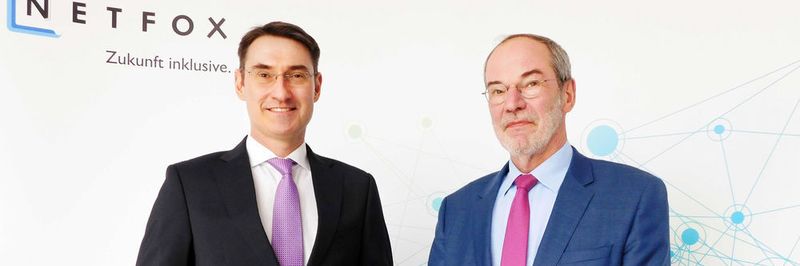 Gemeinsam mit Ortwin Wohlrab (r.), dem CEO von Netfox, bildet Joachim Braune jetzt den Vorstand des Systemhauses.