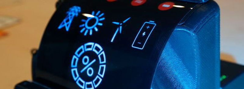 Ein flexibles Touch-Display auf OLED-Basis: Organische LEDs sind eine treibende Kraft der organischen und gedruckten Elektronik.