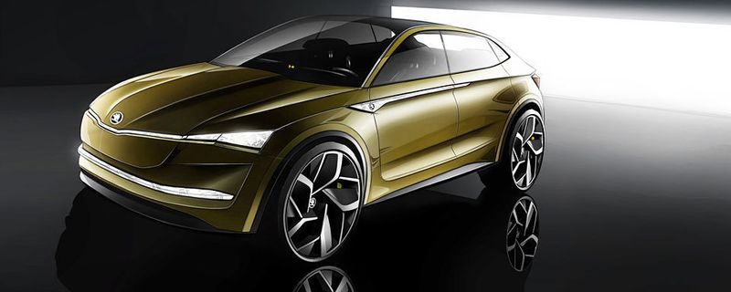 Mit der Studie Vision E präsentiert Skoda auf der Auto Shanghai im April sein erstes, rein elektrisch angetriebenes Fahrzeug.