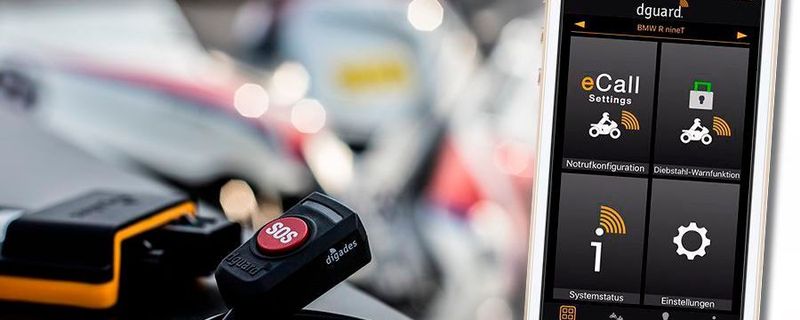 Das automatische dguard-System wird vom Motorradzubehör-Spezialisten Alpha-Technik vertrieben.
