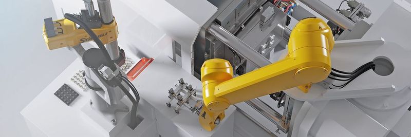 Das Plus an Speed und Präzision ist für die Arbeiten an der Spritzgiessmaschine eine perfekte Kombination. Denn bei den Einlegeprozessen in das Werkzeug kommt es nicht nur auf kürzeste Taktzeiten an, es sind auch Toleranzen im Bereich von wenigen Hundertstel Millimetern einzuhalten.