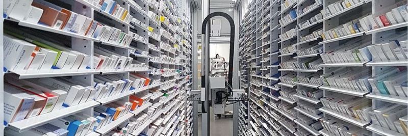 Eine Lagereinheit bietet Platz für ca. 30.000 Arzneimittelpackungen. Die Anzahl und Größe der Lagereinheiten ist vom Kunden frei wählbar.