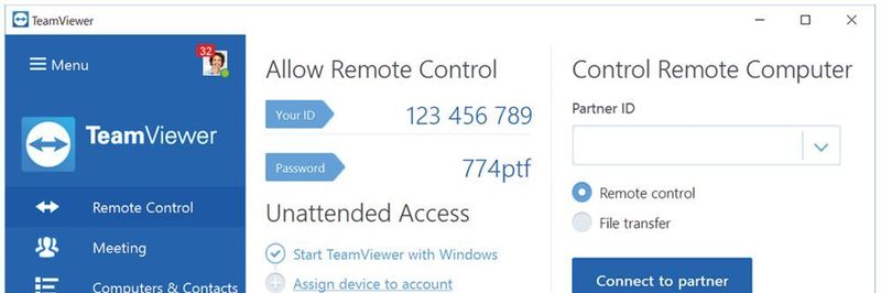 Es muss nicht immer LogMeIn sein – auch andere Tools wie bspw. TeamViewer erlauben Fernsteuerung, Dateiübertragung und Chat.