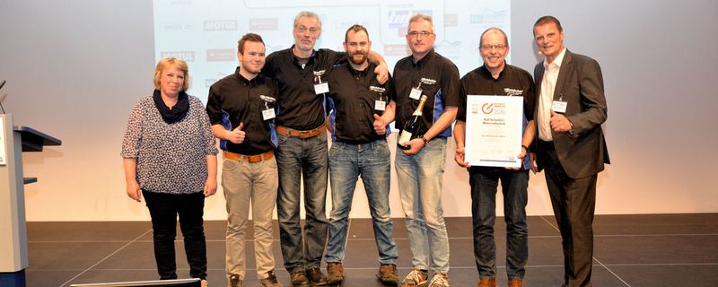 Verdienter Sieger in der Kategorie Freie Werkstatt: Motorradtechnik Schäufele aus Kirchheim/Teck.