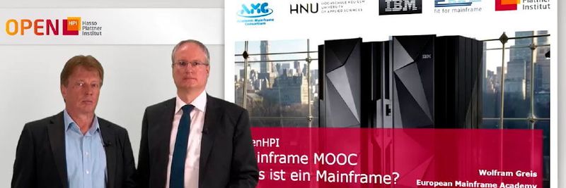 Wolfram Greis und Philipp Brune bei der Vorstellung des Online-Mainframe-Kurses