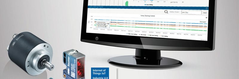 Mit aktuellen Standardsensoren von Baumer das Mehrwissen sicher in die Cloud bringen.