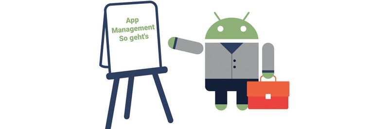 Über den Google Play Store können sowohl Standard Apps als auch Eigenentwicklungen auf die Geräte verteilt werden.