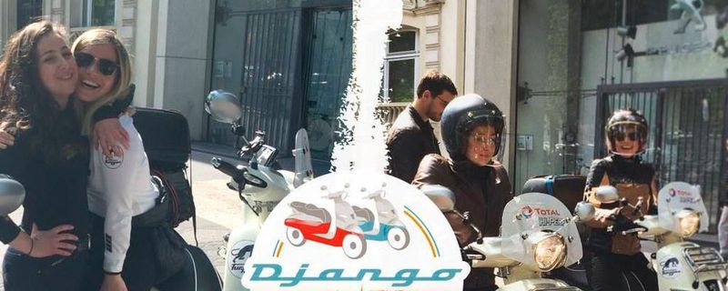 Clémence Couten und Lisa Aleksenko fahren auf zwei Peugeot Django Evasion in 40 Tagen 3.000 Kilometer von Paris nach Casablanca in Marokko.