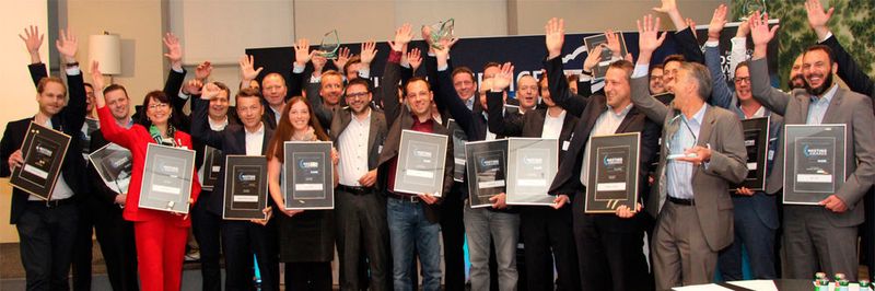 Die Gewinner der HOSTING AWARDS auf dem Hosting & Service Provider Summit 2017.