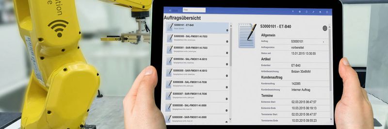 Mobile MES-Anwendungen mit dem System Hydra von MPDV: Als „Augmented Operator“ sieht der Werker immer alle Informationen, die er für aktuell anstehende Entscheidungen benötigt.