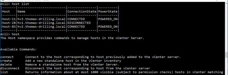 Die neue DCLI der 6.5´er Version der vCenter-Appliance (Thomas Drilling)