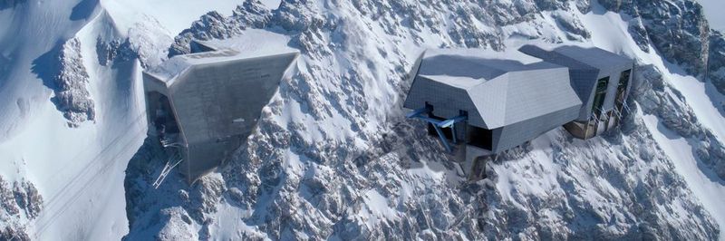 Die neue Seilbahn Glacier Ride soll die Beförderungskapazität um 2000 Gäste pro Stunde erhöhen und ist dabei auch ein Designhighlight.
