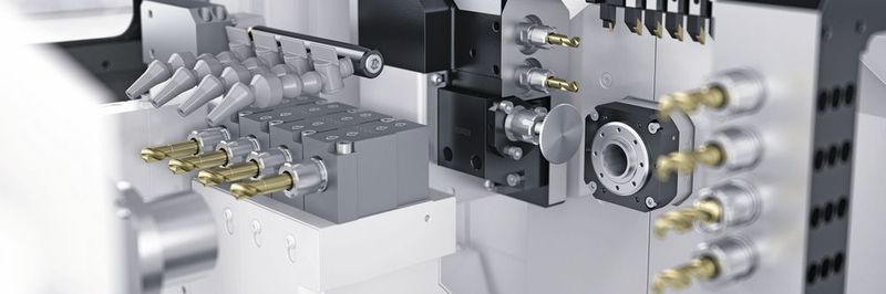 Der Langdrehautomat Swiss DT 13 von Tornos ist für einen maximalen Stangendurchlass von 13 mm ausgelegt.