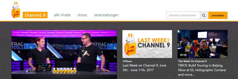 Im Microsoft Developer Network finden sich diverse Ressourcen, darunter auch Lernmaterial im Videoformat auf der Unterseite „Channel 9“.