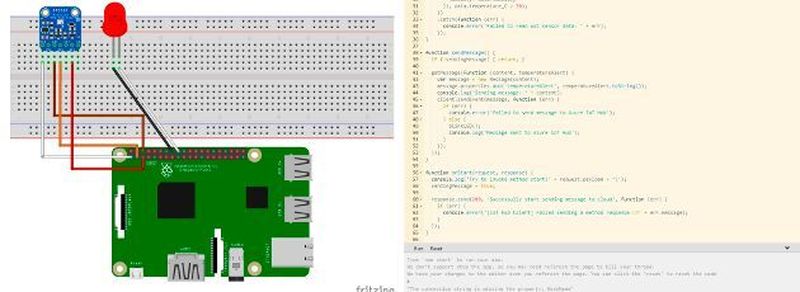 Im für Azure IoT Online aufgesetzten Raspberry Pi Simualtor können Anwender ihren Code testen, bevor sie ihn auf die Hardware anwenden.