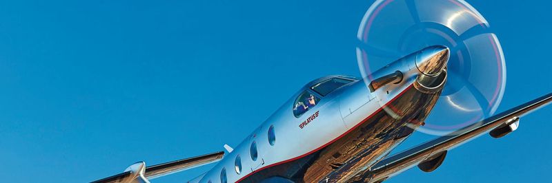 Dieses Turboprop-Mehrzweckflugzeug PC-12 besteht hauptsächlich aus Aluminium-Strukturbauteilen, bei deren Fertigung Werkzeugaufnehmer von Haimer mitgewirkt haben.