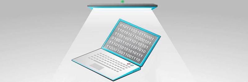 Bei der VLC-Technologie werden LED-basierte Beleuchtungsquellen, z.B. eine Deckenlampe, zur Datenübertragung genutzt.