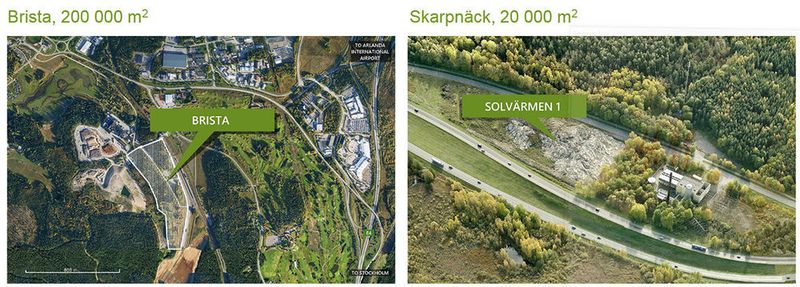 Stockholm Data Parks: Beispiele zur Bebaung im kommenden Jahr vorgesehen. Ein Teil des Konzepts: Die Rechenzentren liefen ihre Abwärme ins Fernwärmenetz.