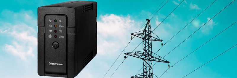 Die kompakte USV RT650EI von Cyberpower liefert 400 Watt maximale Nutzleistung und überprüft automatisch den Zusatnd ihrer Batterie.
