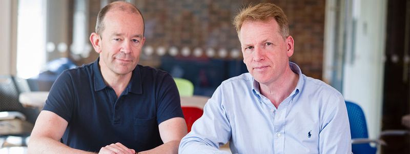 Die beiden Graphcore-Gründer: CTO Simon Knowles (links) und CEO Nigel Toon wollen einen eigenen KI-Chip auf den Markt bringen.